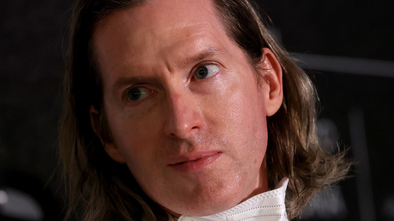 Wes Anderson looking over his shoulder 