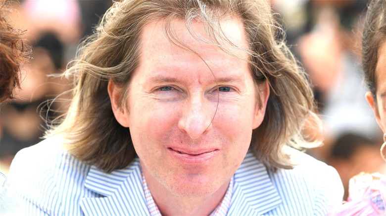 Wes Anderson smiling