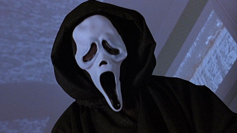 Ghostface in front of victim