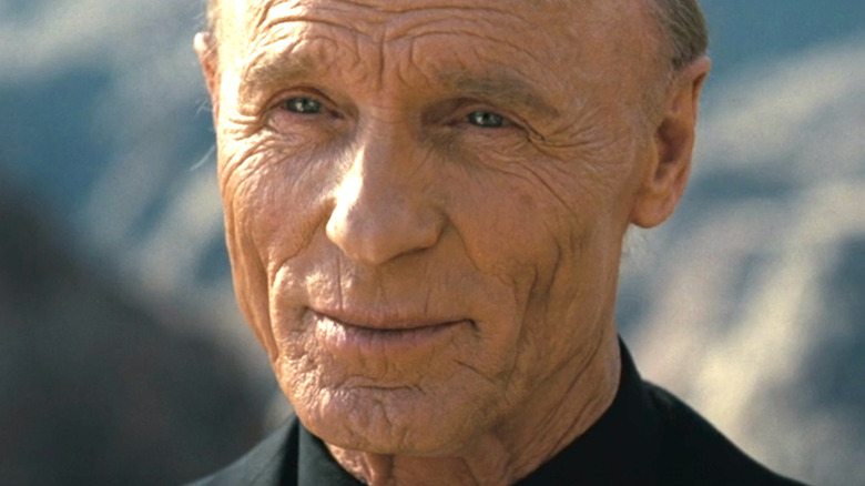 Ed Harris smirking on Westworld