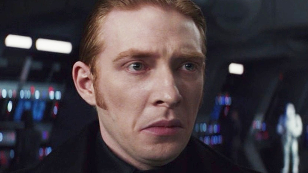 General Hux frowning