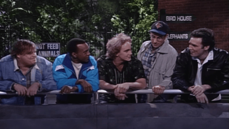 SNL cast at the zoo