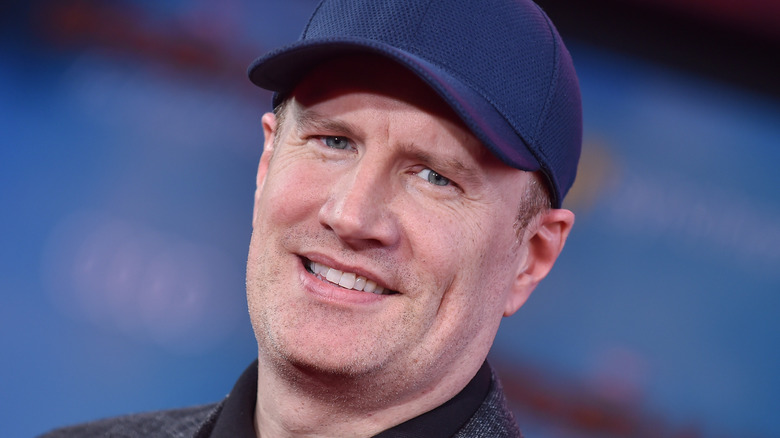 Feige wears a hat