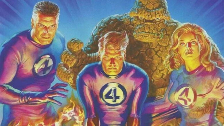 The Fantastic Four stoic