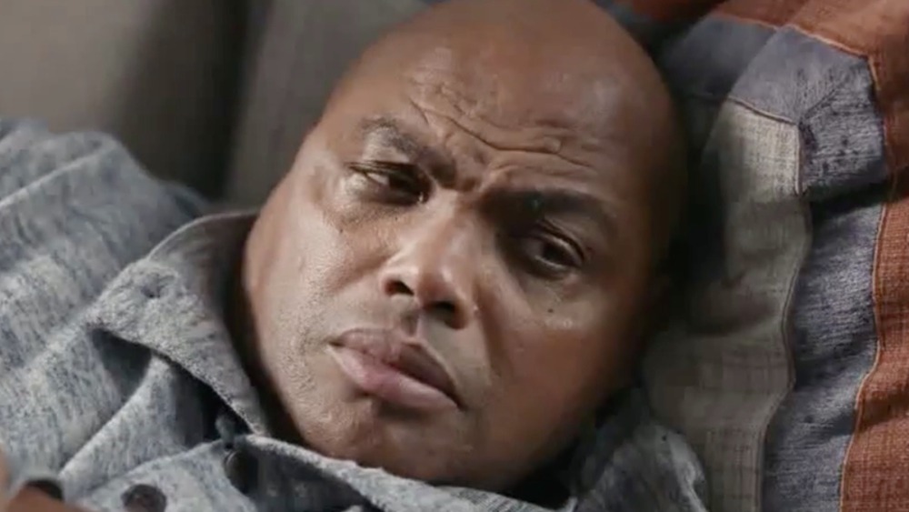 Charles Barkley lying down