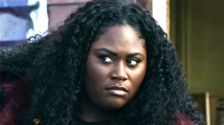 Leota Adebayo (Danielle Brooks) looks suspicious in "Peacemaker"