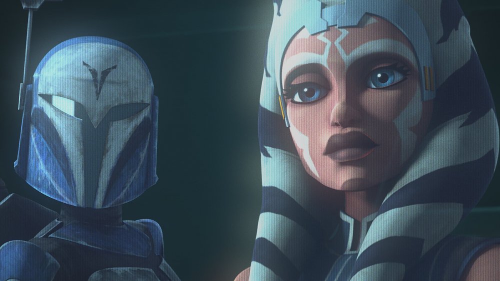 Bo-Katan Kryze and Ahsoka Tano on The Clone Wars: The Final Season