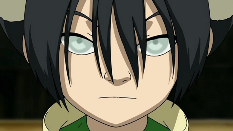 Toph looking serious on Avatar: The Last Airbender