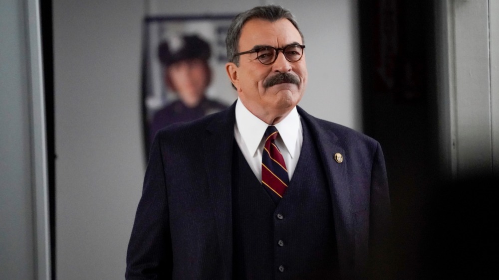 Tom Selleck's Frank Reagan at the office on Blue Bloods