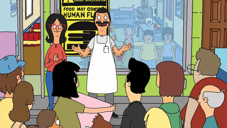 Bob calming the townspeople