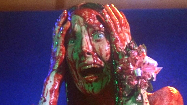 Carrie White covered in blood