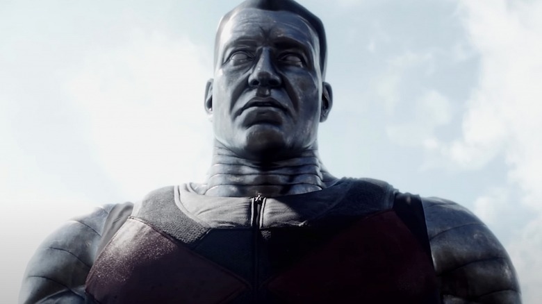 Colossus staring at the camera