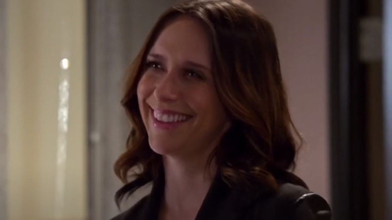 Kate Callahan laughing on Criminal Minds