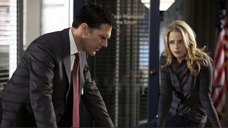 Thomas Gibson and Rachel Nichols in Criminal Minds