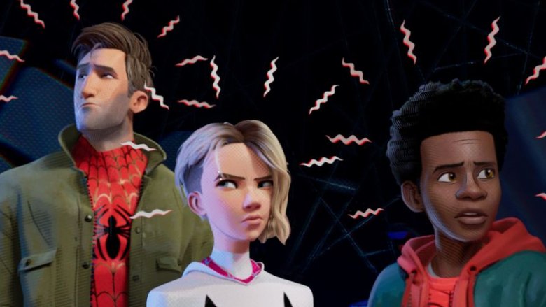 Spider-Man Into the Spider-Verse Peter Parker, Spider-Gwen, and Miles Morales