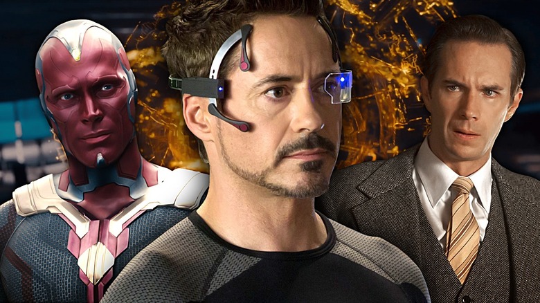 Vision, Stark, and Edwin Jarvis