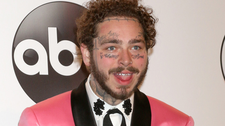 Post Malone smiling