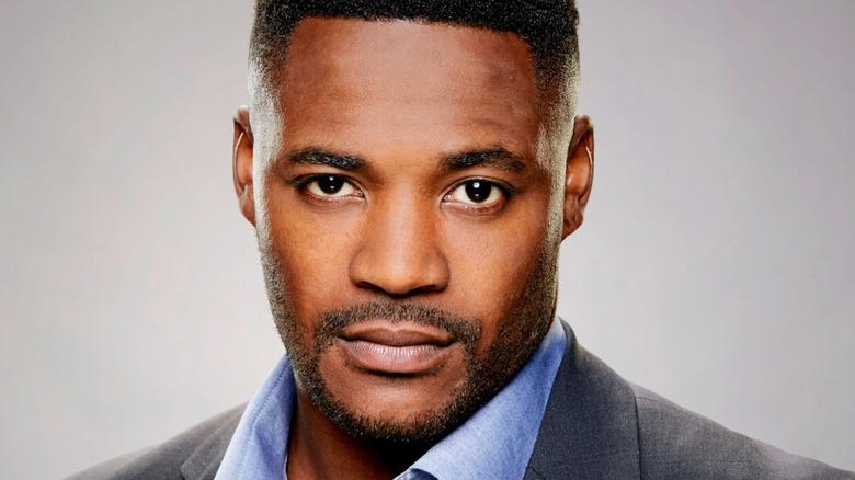 Duane Henry looks serious on NCIS