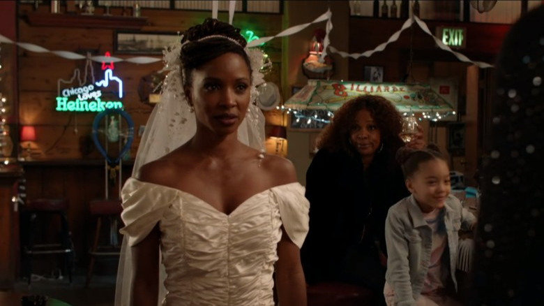 Shanola Hampton wedding dress Shameless