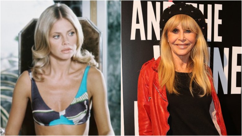 Britt Ekland then and now