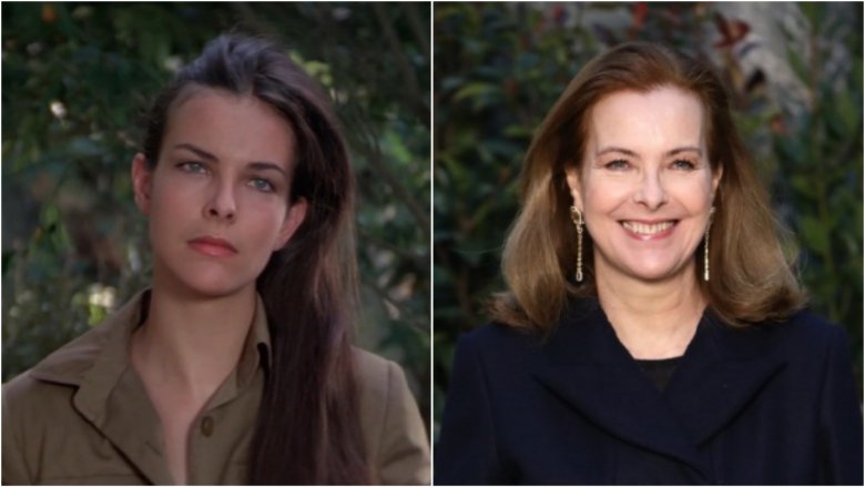 Carole Bouquet then and now