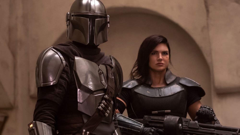 Pedro Pascal and Gina Carano on The Mandalorian