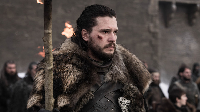 Jon Snow looking intense