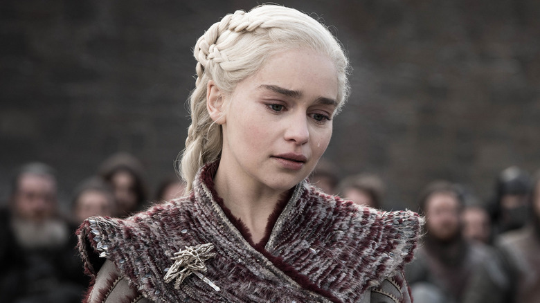 Daenerys shedding a tear in 