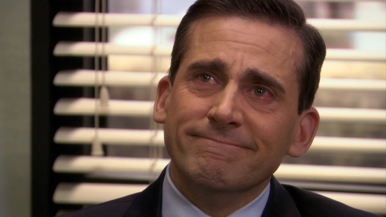 Michael Scott crying