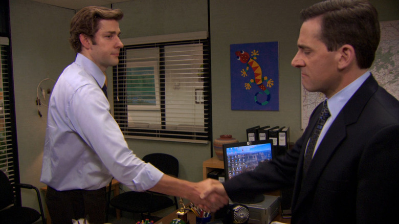 Jim Halpert looking at camera