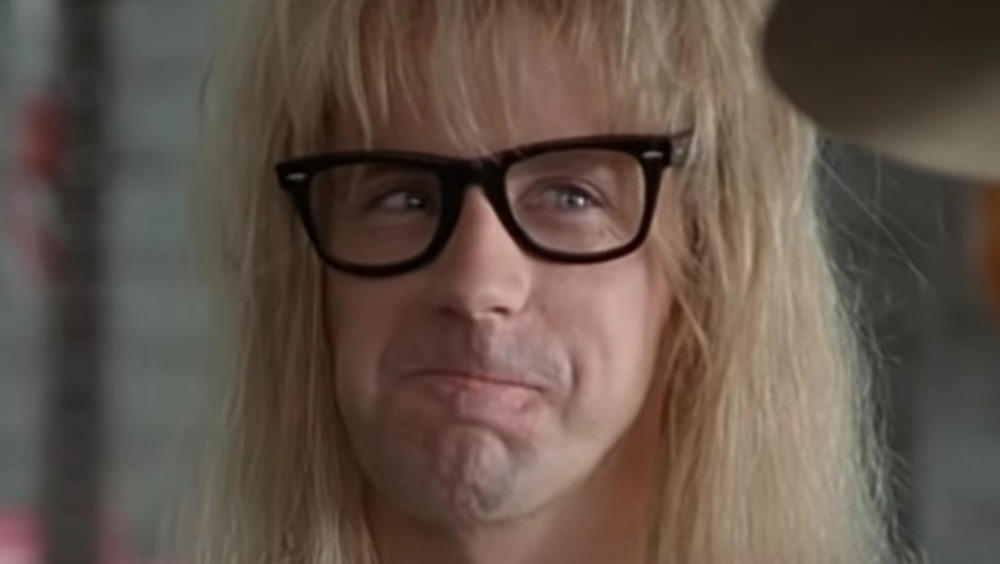 Garth plays the drums in Wayne's World