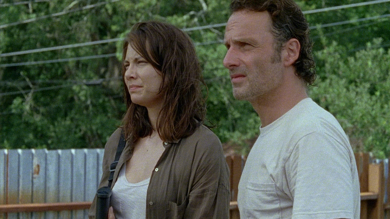 Maggie and Rick in "The Walking Dead"