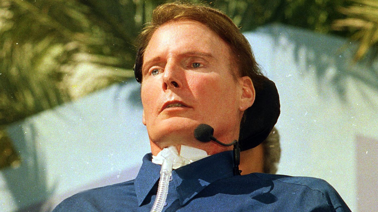 Chrstopher Reeve in wheelchair