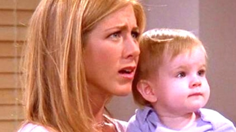 Rachel holds baby Emma in Friends