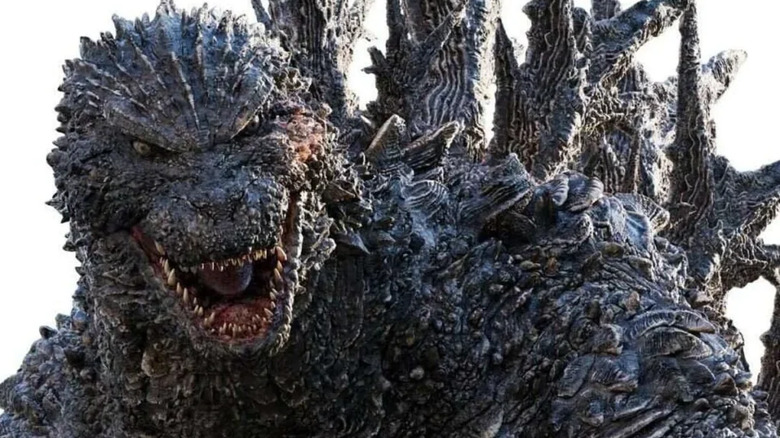 Godzilla bares his teeth