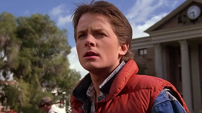 Marty McFly and clock tower