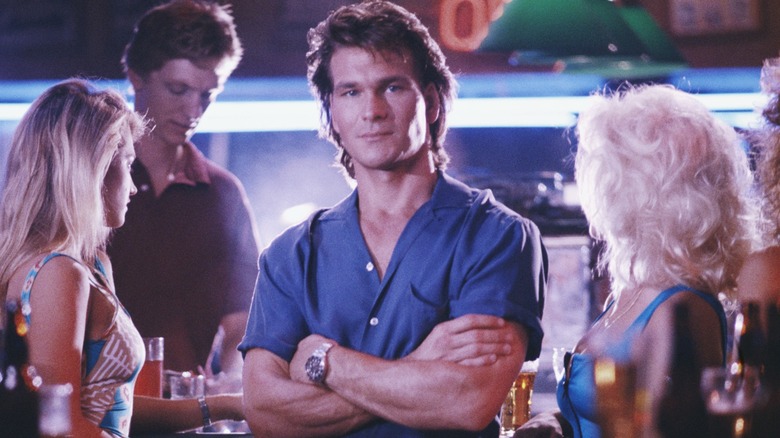 Patrick Swayze smiling