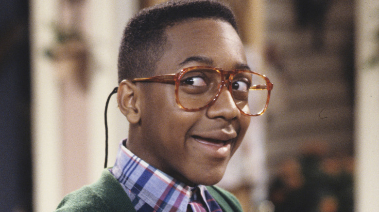 Steve Urkel smiling on "Family Matters"