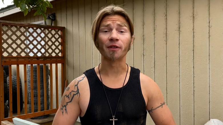 Bear Brown addresses the camera in "Alaskan Bush People" (2014-2022)