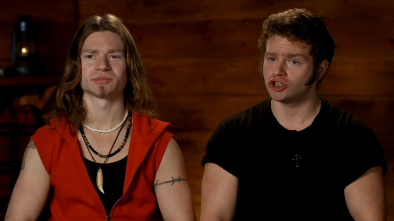 Bear and Gabe talking in "Alaskan Bush People" (2014-2022)