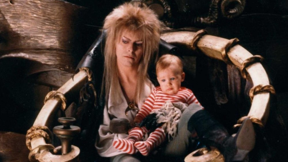 David Bowie and Toby Froud in Labyrinth