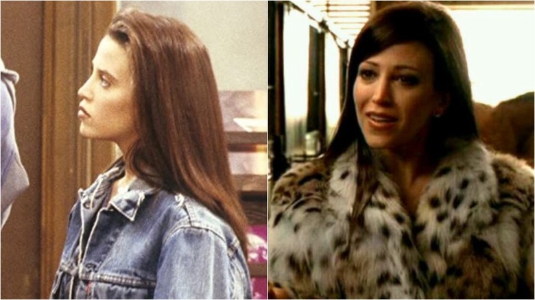Leslie Bega in Head of the Class (L) and on the Sopranos (R)