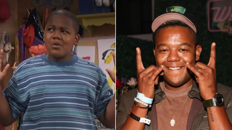 Cory holding his hands up and Kyle Massey