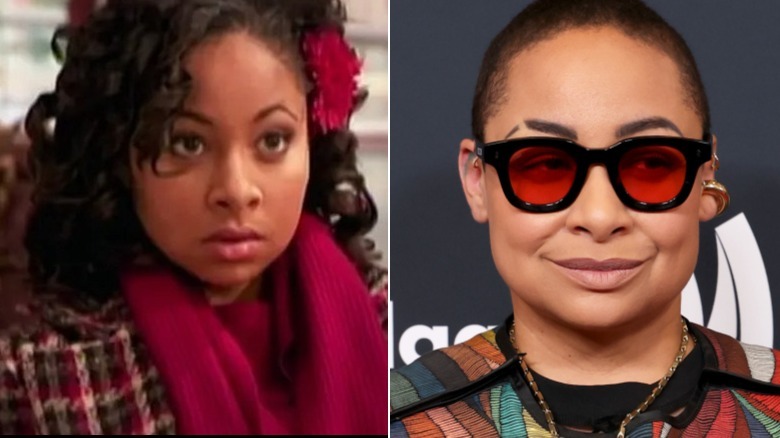 Raven with a serious expression next to Raven-Symoné