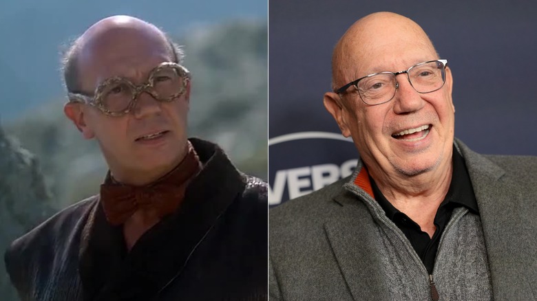 Dann Florek in The Flintstones (left) and in 2024 (right)