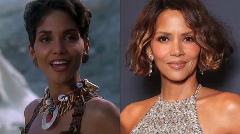 Halle Berry in The Flintstones (left) and in 2025 (right)