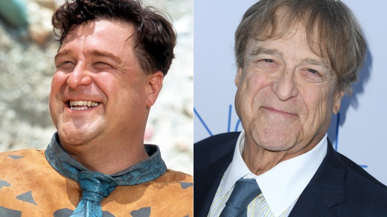 John Goodman in The Flintstones (left) and in 2023 (right)