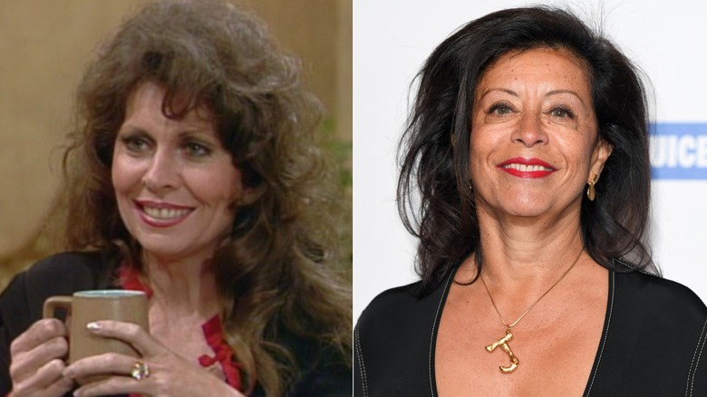 Ann Wedgeworth as Lana on Three's Company (left), and in 2019 (right)