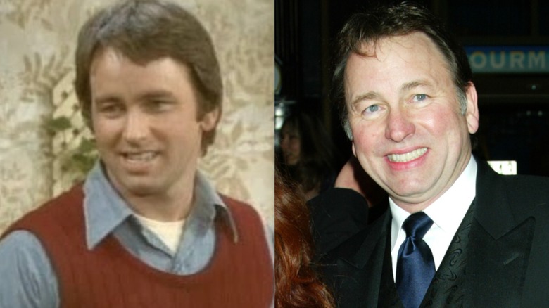 John Ritter as Jack on Three's Company (left), and in 2003 (right)