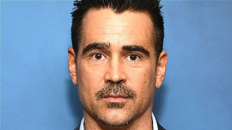 Colin Farrell looking into camera